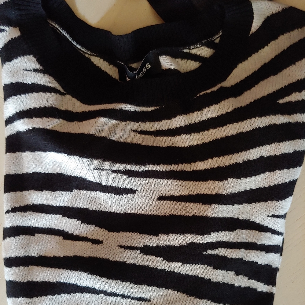 Zebra print sweater